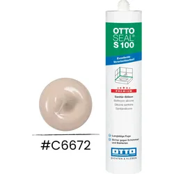 OTTOSEAL® S 100 Sanitär Silikon 300 ml – sandbeige – schimmelresistent & UV-beständig