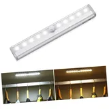Operitacx 2stücke Kabelloses Led Sensornachtlicht Mit Leds Bewegungsgesteuerte Silbersensorlicht Für Schrank Magnetische Streifen Energiesparende Und Blendfreie Weiße Schrankleuchte