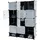 MCW Steckregal Kunststoff 37x37x47 cm Schwarz/Weiß