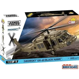 Cobi Armed Forces 5906 Sikorsky UH-60 Black Hawk, 1:32, Bausatz 928 Klemmbausteine, I Figur