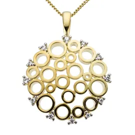FIRETTI Kettenanhänger Schmuck Geschenk Gold 585 Weiß