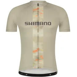 Fahrrad-Kurzarmtrikot LOGO, beige