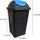 stefanplast Bascula Multipat, Schwarz/Blau, 60 l