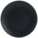 CreaTable 6er Set CreaTable Frühstücksteller Soft Touch Ø 21 cm Steinzeug Schwarz