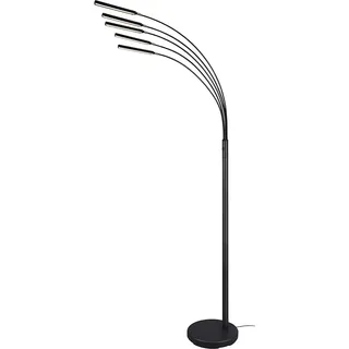 Trio Reality Leuchten LED-Stehlampe Reed Schwarz