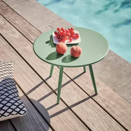 Oviala Couchtisch Ø 40 x 30 cm Salbeigrün