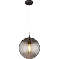 Kugel Decken Pendel Leuchte Filament rauch Wohn Zimmer Beleuchtung Glas Lampe dimmbar im Set inkl. LED Leuchtmittel