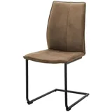 Niehoff Freischwinger Capri Mikrofaser braun 2er Set