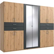 WIMEX Drehtürenschrank Taiga 270 x 210 x 58 cm Grau