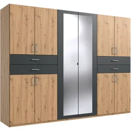 WIMEX Drehtürenschrank Taiga 270 x 210 x 58 cm Grau