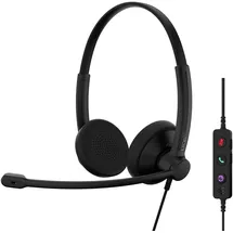 epos IMPACT 100 MS Stereo USB-C+A Headset On-Ear, kabelgebunden - USB-A, USB-C - schwarz