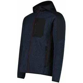 CMP Herren Kapuzensweat MAN JACKET FIX HOOD, Größe 52 in Schwarz Titanio-Nero