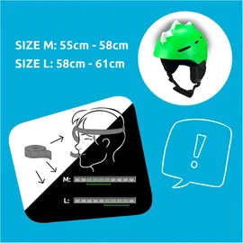 crazySAFETY CRAZY SAFETY Bone Spike Skihelm 3999 - green M (55-58 cm)