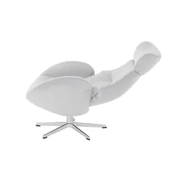 Sofa.de Fernsehsessel Globe Mikrofaser 79 x 111 x 84 cm Grau drehbar