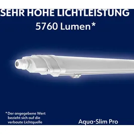 Müller-Licht LED-Feuchtraumleuchte Aqua-Slim Pro, 36W, 5760lm, 4000K, IP65