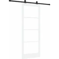 Maison Exclusive - Schiebetür Orkdal Weiß Und Schwarz 83 X 211 Cm