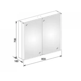 Keuco Royal Match 80 cm silber eloxiert