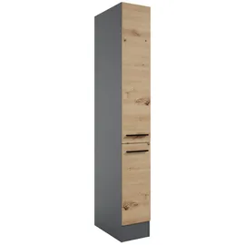 Stella Trading Apothekerschrank Anthrazit 30 x 211 x 57 cm Grau