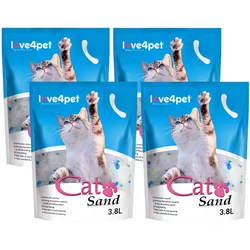 Cat Sand Silikon Katzenstreu 4x3,8l (Rabatt für Stammkunden 3%)