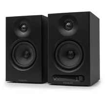 VULKKANO PRO4 Studio Monitore mit 4" Woofer, Bluetooth, Symmetrischem TRS-Eingang, RCA, Kopfhörerausgang, AUX, Optischem, EQ-Einstellungen, Lautsprecher für Monitor