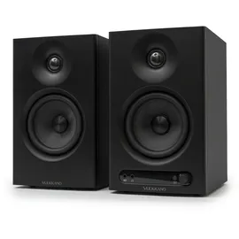 VULKKANO PRO4 Studio Monitore mit 4" Woofer, Bluetooth, Symmetrischem TRS-Eingang, RCA, Kopfhörerausgang, AUX, Optischem, EQ-Einstellungen, Lautsprecher für Monitor