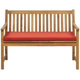 Beliani Vivara 120 x 88 x 61 cm Dunkelrot