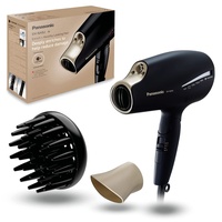 Panasonic EH-NA9J Haartrockner Nanoe Technologie (4 Modi für Haare, Gesicht und Kopfhaut, 2 Temperatureinstellungen, 2 Aufsätze) schwarz, Champagner-gold