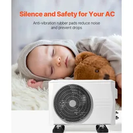 Vevor Bodenkonsole für Mini-Split-Klimaanlagen Dämpfungssockel 9000–36000 BTU