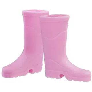 ZauberDeko Wichtel Zubehör Gummistiefel PINK Rosa Wichteline Miniatur Puppenhaus Set 1 Paar