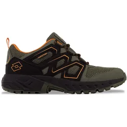 Sneaker LOTTO, Damen, Gr. 47, orange (olive, orange), Kunstfaser, Synthetik, mehrfarbig, Schuhe, - in großen Größen erhältlich