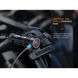Fenix HM71R Schwarz/Orange