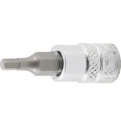 BGS Bit-Einsatz Antrieb Innenvierkant 6,3 mm (1/4") Innensechskant 1/8" - 2741