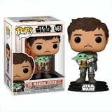 Funko POP Star Wars Mandalorian Mando hold. Child