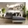 DeLife Ecksofa Clovis Weiss Schwarz Hocker Armlehne Ottomane Rechts modular, Design Ecksofas, Couch Loft, Modulsofa, modular