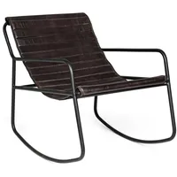 BIZZOTTO Sessel Karisma aus Leder, Schwarz