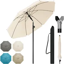 Woltu Ø 155 cm Beige
