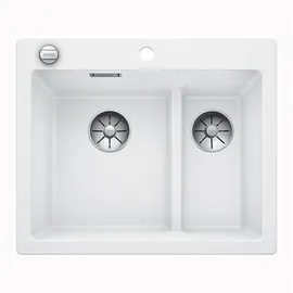 Blanco Pleon 6 Split links weiß + Excenterbetätigung + InFino