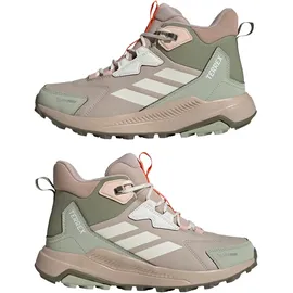 adidas Terrex Anylander Leather Mid Climaproof Wanderschuhe - Wonder Alumina / Off White / Halo Green - EU 38 2/3