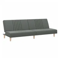vidaXL Schlafsofa Dunkelgrau Stoff