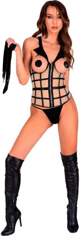 LIVCO CORSETTI FASHION  Laura LC 20215 Korsett + String - L/XL