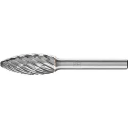 Hartmetall Hochleistungsfrässtift CAST Flamme B Ø 12x30mm Schaft-Ø 6 mm für Gußeisen