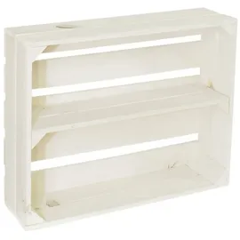 CHICCIE Holzkiste 50 x 40 x 15 cm 4-tlg. weiß