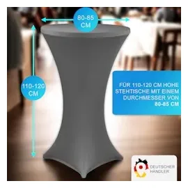 nyvi Stehtischhusse 80-85 x 110-120 cm Anthrazit