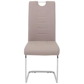 HELA Tische Schwingstuhl Ruby Kunstleder Cappuccino 2er Set