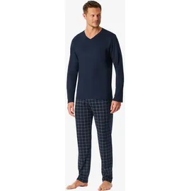 SCHIESSER Schlafanzug lang Blau M (50)