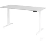 Hammerbacher Schreibtisch XDKB19 Grau / Weiß