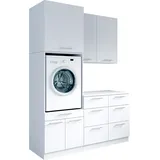 laundreezy Mehrzweckschrank-Set 168 x 238 x 68 cm Weiß