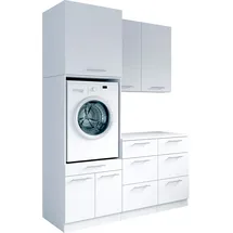 laundreezy Mehrzweckschrank-Set 168 x 238 x 68 cm Weiß