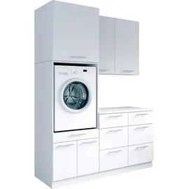 laundreezy Mehrzweckschrank-Set 168 x 238 x 68 cm Weiß