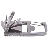 Herbertz Multi Tool, AISI 420 Stahl, rostfrei, 10 Funktionen Karabiner-Verschluss